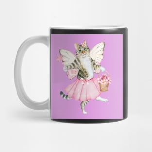 Pretty Pink Fairy Cat Mug